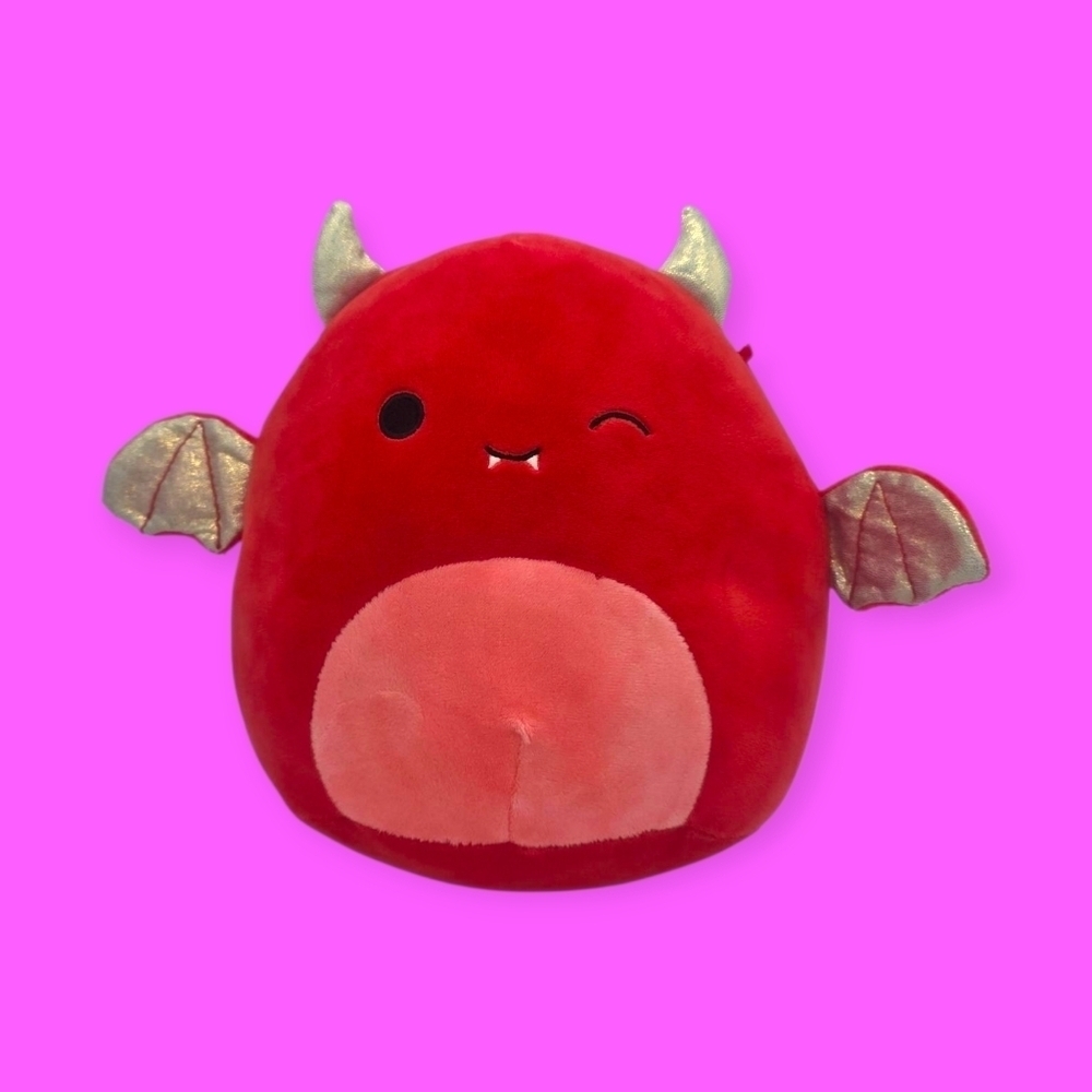 Squishmallows Karlie The Red Devil Bat Halloween Plush